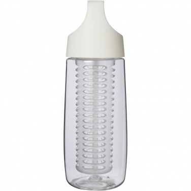 Logotrade promotional merchandise image of: HydroFruit 700 ml recycled plastic sport bottle with flip lid and infuser