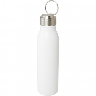 Logotrade corporate gift image of: Harper 700 ml RCS certified stainless steel water bottle with metal loop