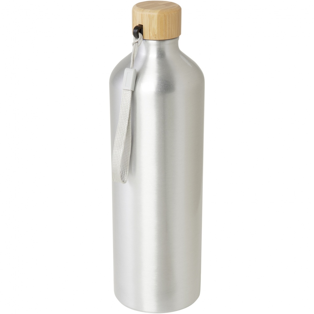 Logotrade advertising products photo of: Malpeza 1000 ml RCS certified recycled aluminium water bottle