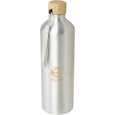 Logo trade promotional products image of: Malpeza 1000 ml RCS certified recycled aluminium water bottle