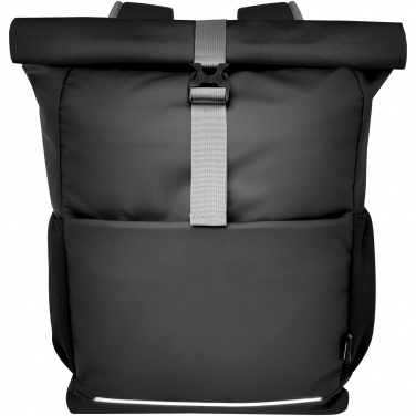 Logo trade advertising products image of: Aqua 15" GRS recycled water resistant roll-top bike bag 20L