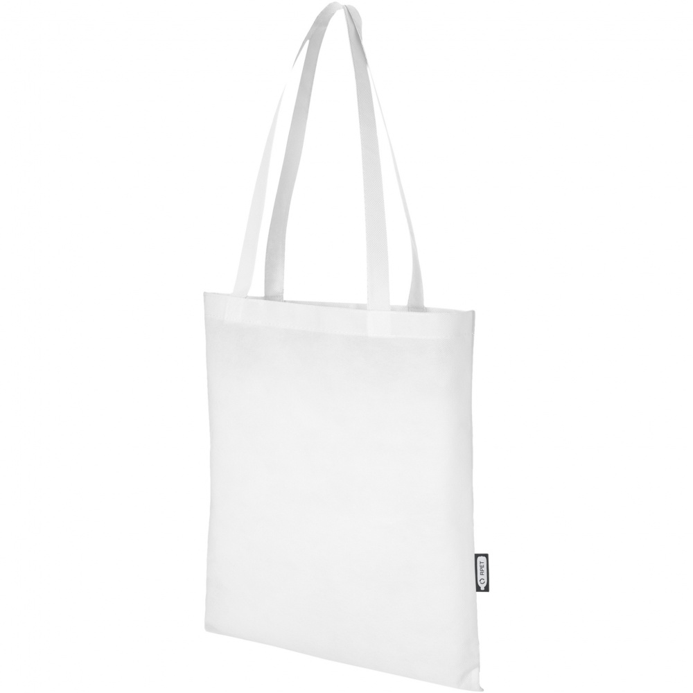 Logotrade promotional item image of: Zeus GRS recycled non-woven convention tote bag 6L
