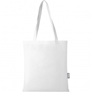Logo trade promotional gifts image of: Zeus GRS recycled non-woven convention tote bag 6L