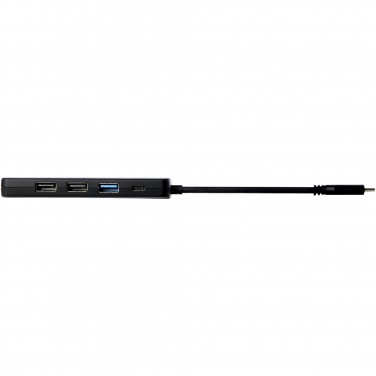 Logo trade promotional products picture of: Loop RCS recycled plastic multimedia adapter USB 2.0-3.0 with HDMI port