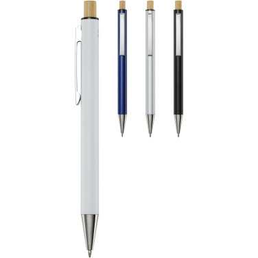 Logotrade promotional merchandise picture of: Cyrus recycled aluminium ballpoint pen (black ink)