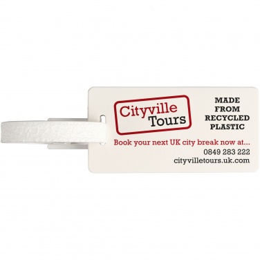 Logo trade promotional product photo of: River recycled window luggage tag