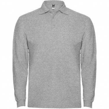 Logo trade promotional giveaways picture of: Estrella long sleeve men's polo