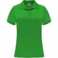 Monzha short sleeve women's sports polo, Fern green