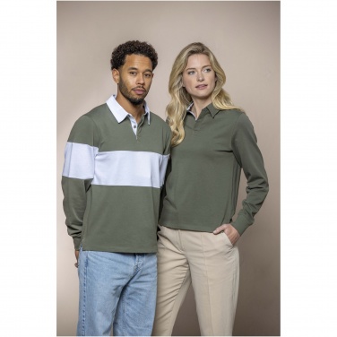 Logotrade promotional giveaway picture of: Clyde unisex organic rugby polo sweatshirt