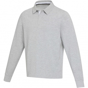 Logo trade advertising products image of: Clyde unisex organic rugby polo sweatshirt