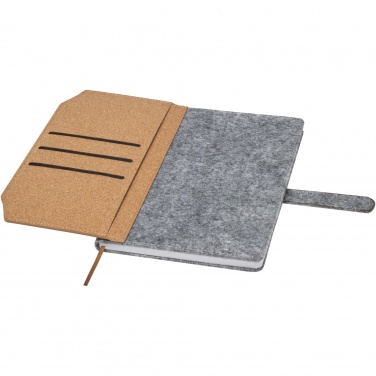 Logotrade corporate gifts photo of: Viviana A5 recycled felt and cork notebook