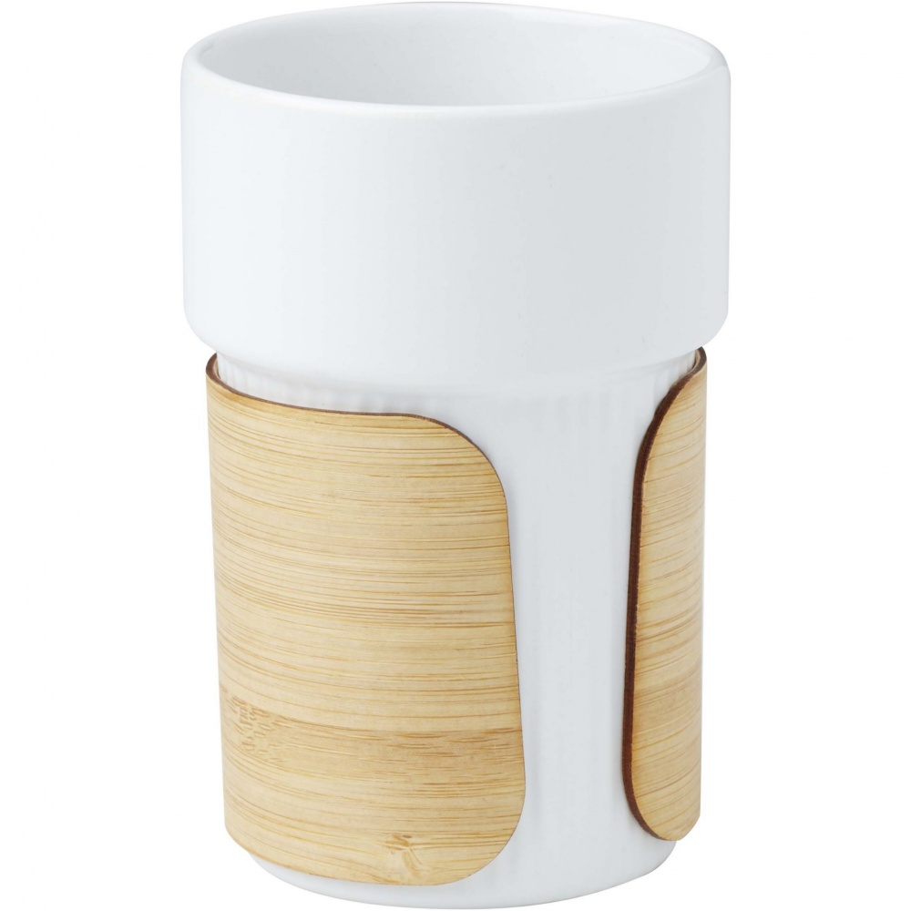 Logotrade promotional item picture of: Tumbler Fika 340 ml with bamboo sleeve