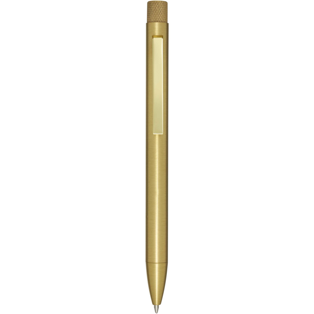 Logo trade promotional merchandise picture of: Beatriz recycled brass ballpoint pen