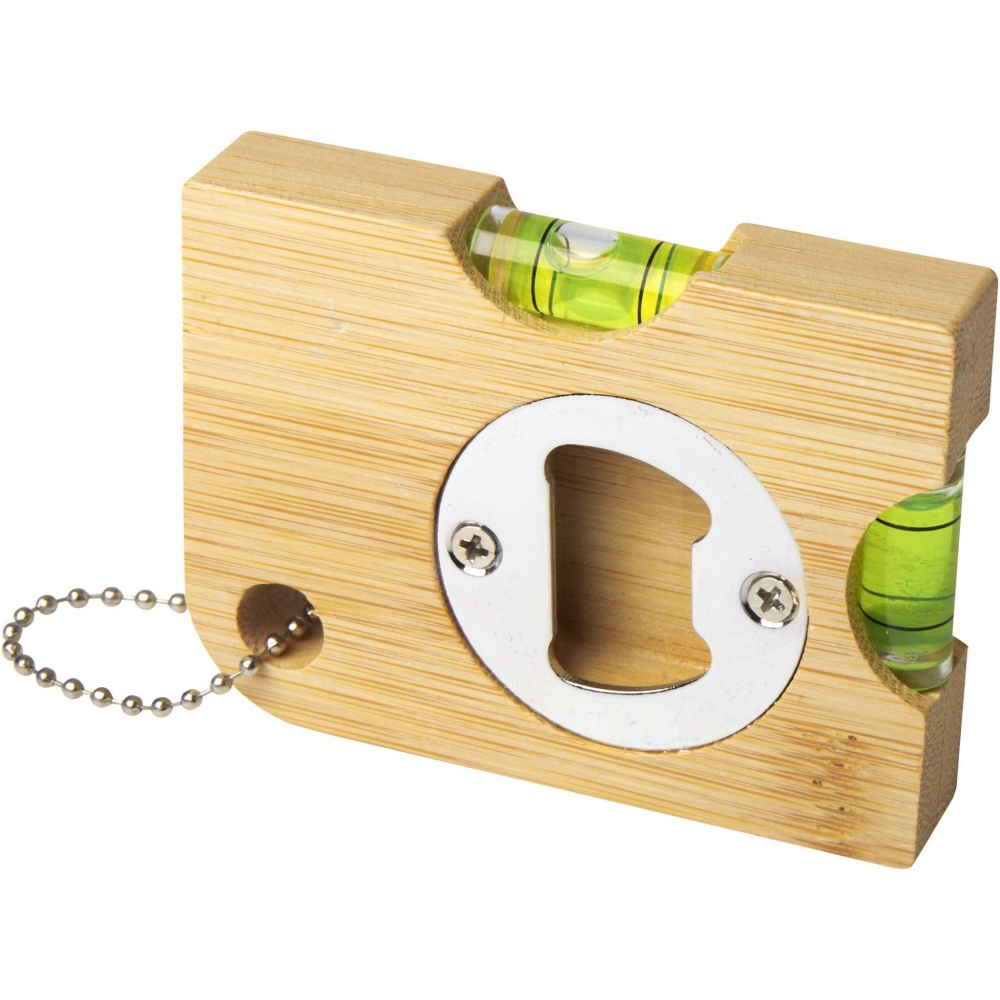 Logotrade corporate gift picture of: Levo bamboo bottle opener with level 