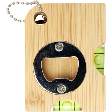 Logotrade promotional giveaway image of: Levo bamboo bottle opener with level 