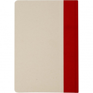 Logo trade corporate gifts image of: Liliana A5 sugar cane plastic hard cover notebook