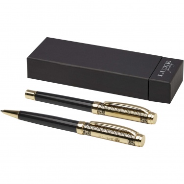 Logo trade promotional products image of: Legato ballpoint and rollerball pen set