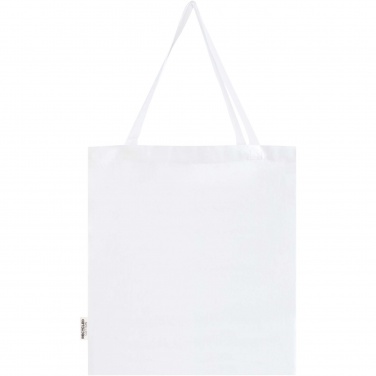 Logotrade advertising product picture of: Madras 140 g/m² GRS recycled cotton gusset tote bag