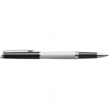 Logo trade promotional items image of: Hemisphere colour blocking rollerball pen with palladium trim