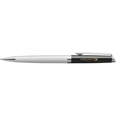 Logotrade promotional giveaway image of: Hemisphere colour blocking ballpoint pen with palladium trim
