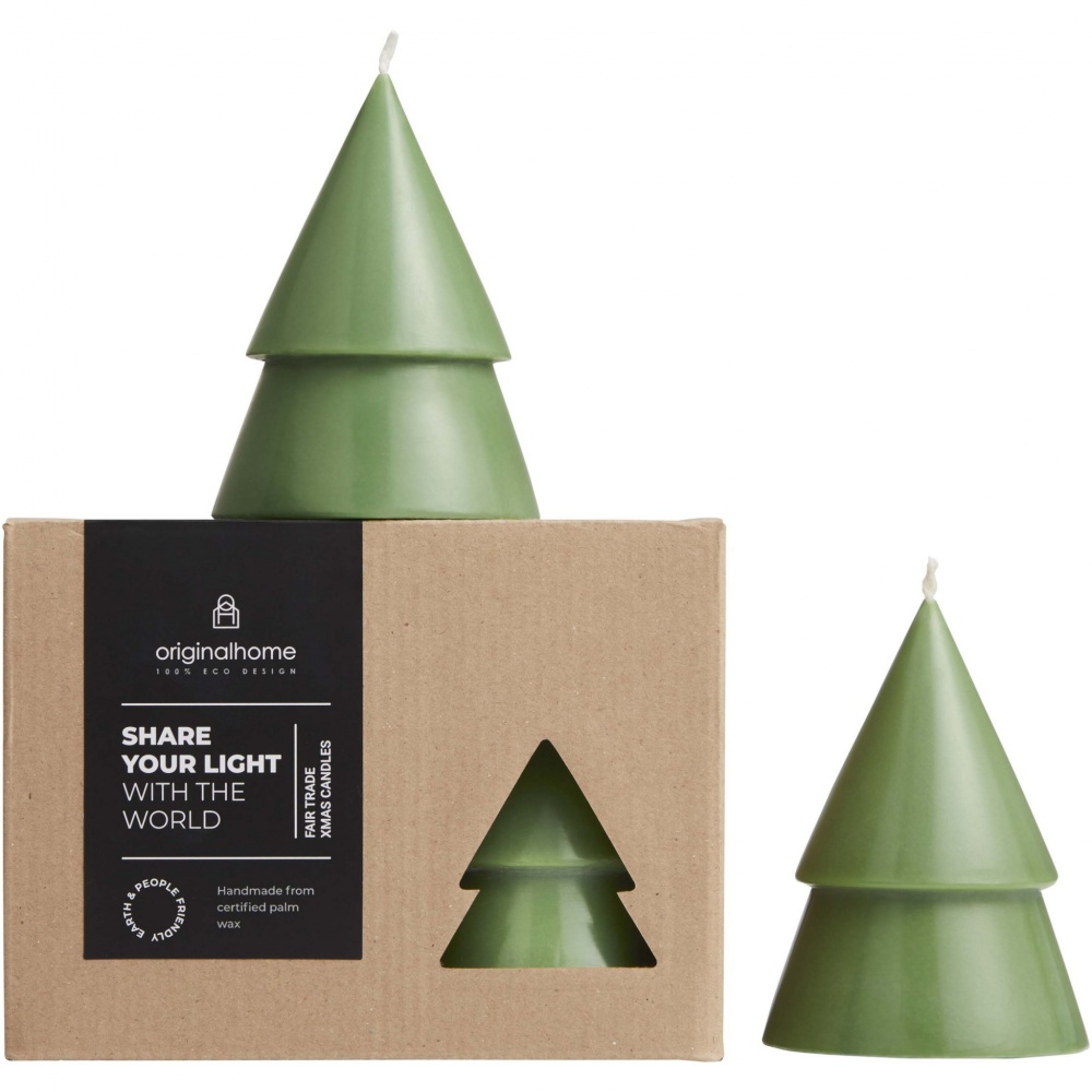 Logotrade promotional products photo of: Originalhome Xmas tree candle set of 2 - M