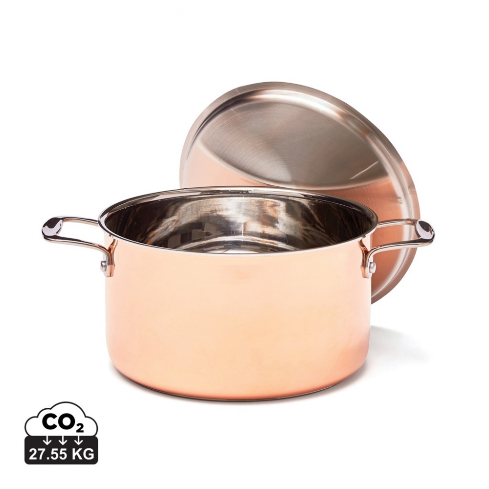 Logo trade promotional product photo of: VINGA Baron copper saucepan