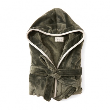 Logo trade promotional gifts image of: VINGA Louis luxury plush GRS RPET robe size S-M