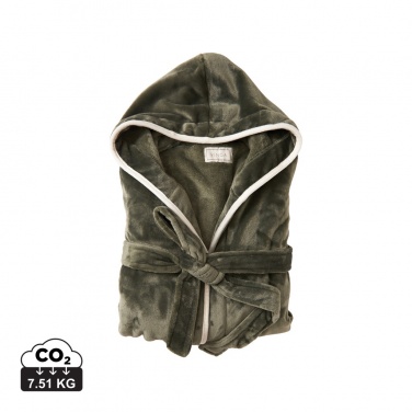 Logo trade promotional item photo of: VINGA Louis luxury plush GRS RPET robe size S-M