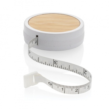 Logo trade promotional giveaways image of: RCS recycled plastic & bamboo tailor tape