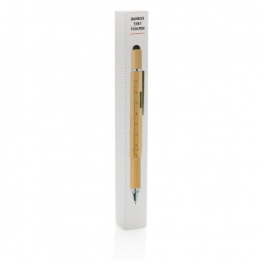 Logotrade promotional merchandise photo of: Bamboo 5-in-1 toolpen