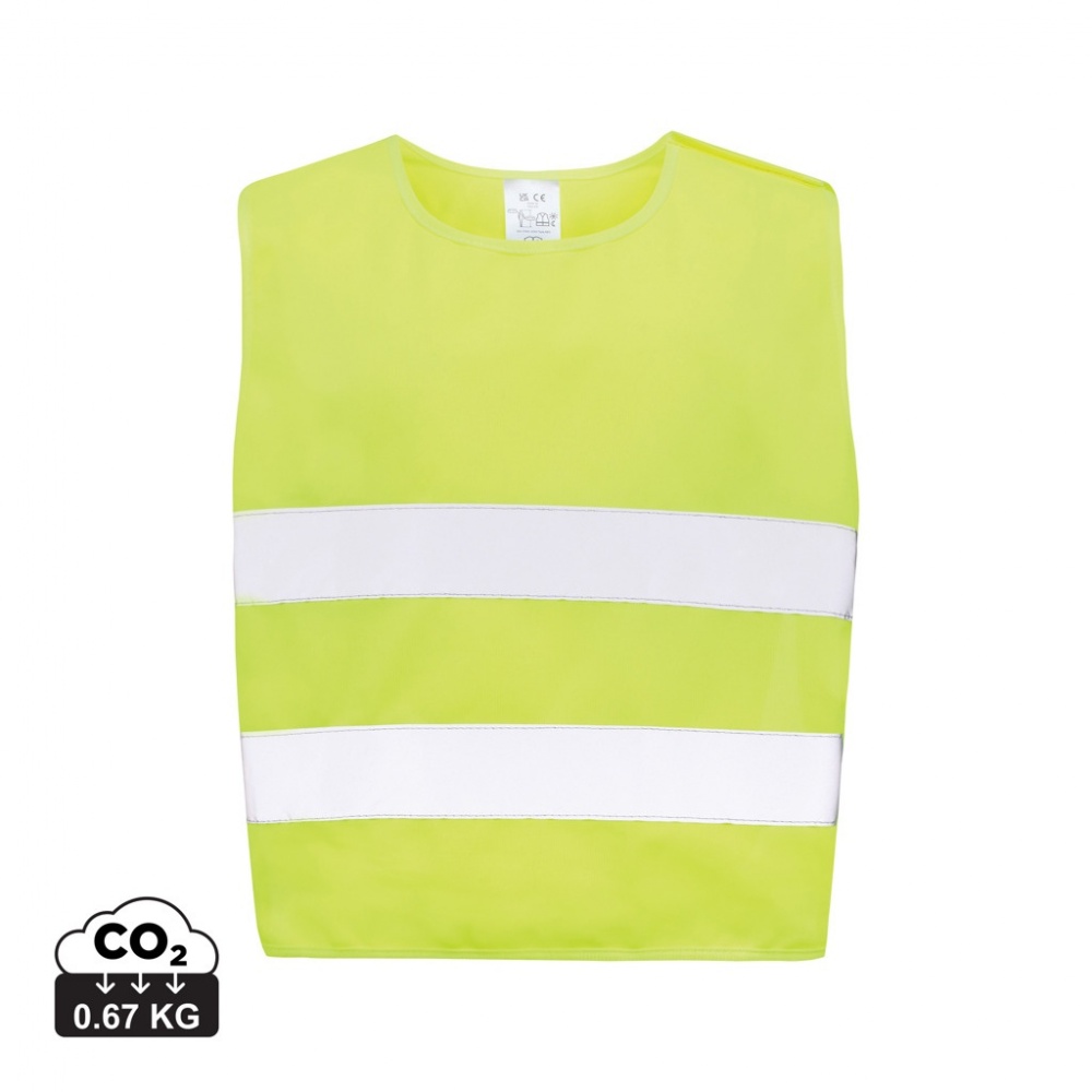 Logotrade promotional gift image of: GRS recycled PET high-visibility safety vest 3-6 years