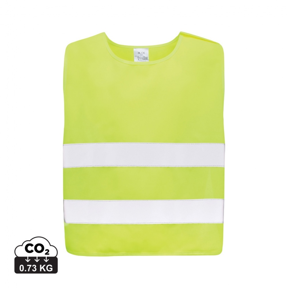 Logo trade promotional products picture of: GRS recycled PET high-visibility safety vest 7-12 years
