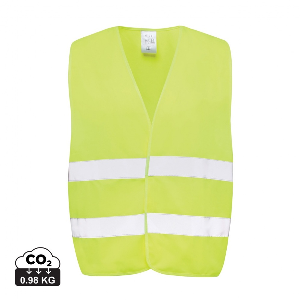 Logo trade promotional gifts image of: GRS recycled PET high-visibility safety vest