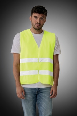 Logo trade business gifts image of: GRS recycled PET high-visibility safety vest