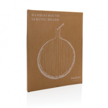 Logo trade corporate gift photo of: Ukiyo bamboo round serving board