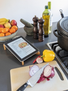 Logo trade advertising products picture of: Bamboo portable laptop stand