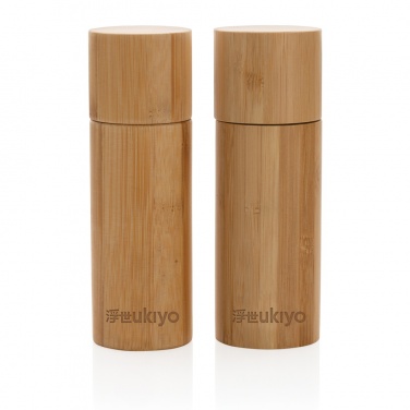 Logotrade advertising product image of: Ukiyo bamboo salt and pepper mill set