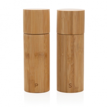 Logotrade promotional gifts photo of: Ukiyo bamboo salt and pepper mill set