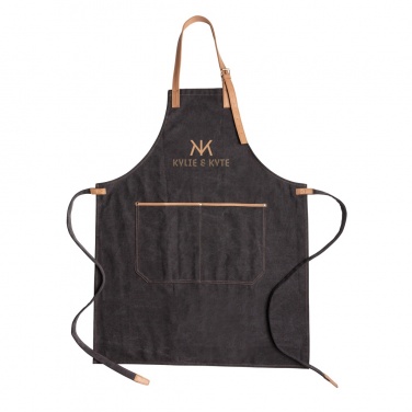 Logo trade promotional gifts image of: Deluxe canvas chef apron