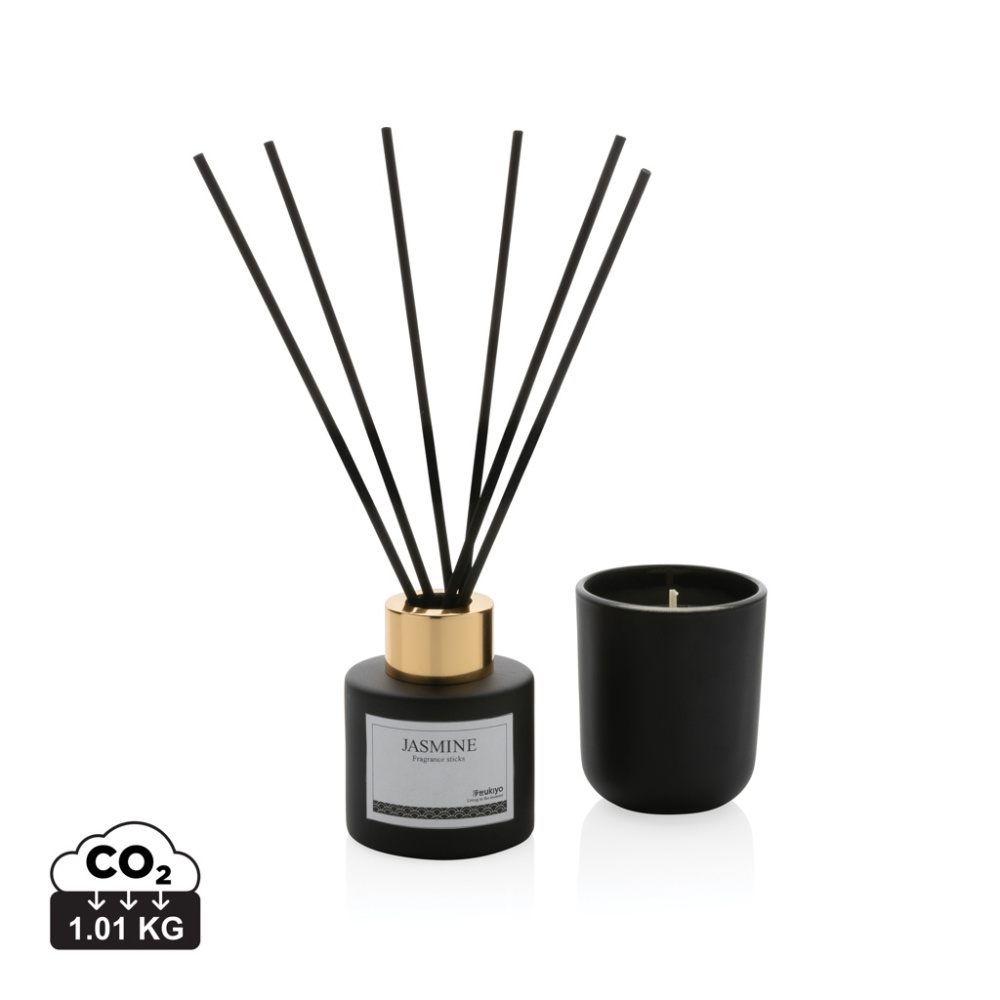 Logotrade promotional merchandise image of: Ukiyo candle and fragrance sticks gift set