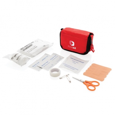 Logo trade promotional giveaway photo of: First aid set in pouch