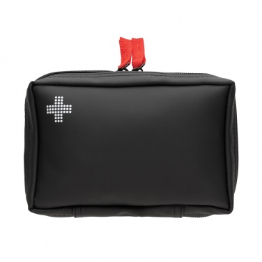 Logotrade promotional product image of: RCS recycled nubuck PU pouch  first aid set