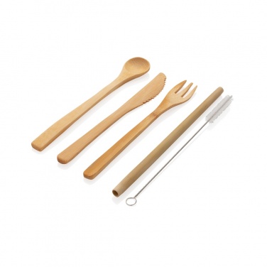 Logotrade business gifts photo of: Reusable bamboo travel cutlery set