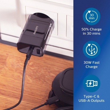 Logo trade business gift photo of: Philips ultra fast PD wall charger
