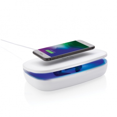 Logo trade corporate gift photo of: UV-C steriliser box with 5W wireless charger