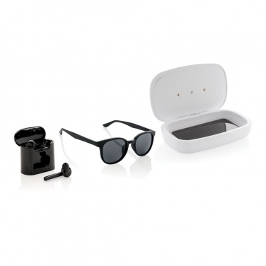 Logo trade promotional items image of: UV-C steriliser box with 5W wireless charger