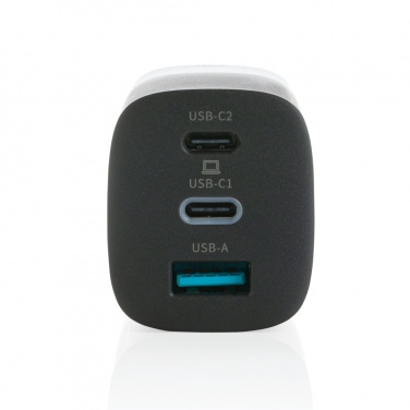 Logo trade advertising product photo of: Philips 65W ultra fast PD 3-port USB wall charger