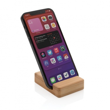 Logo trade business gifts image of: Bamboo phone stand XD