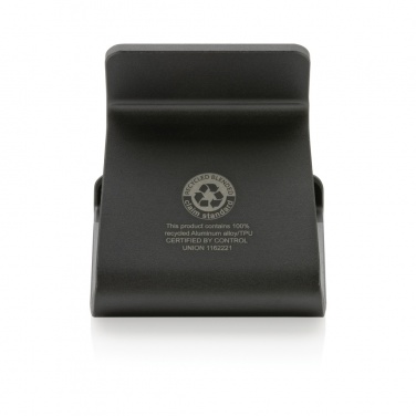 Logo trade corporate gifts image of: Terra RCS recycled aluminium tablet & phone stand