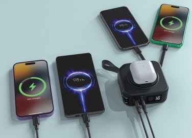 Logo trade promotional giveaways image of: Urban Vitamin Saratoga 5 in 1 universal charger